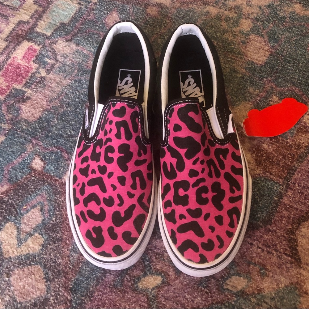 Pink Cheetah Print Vans